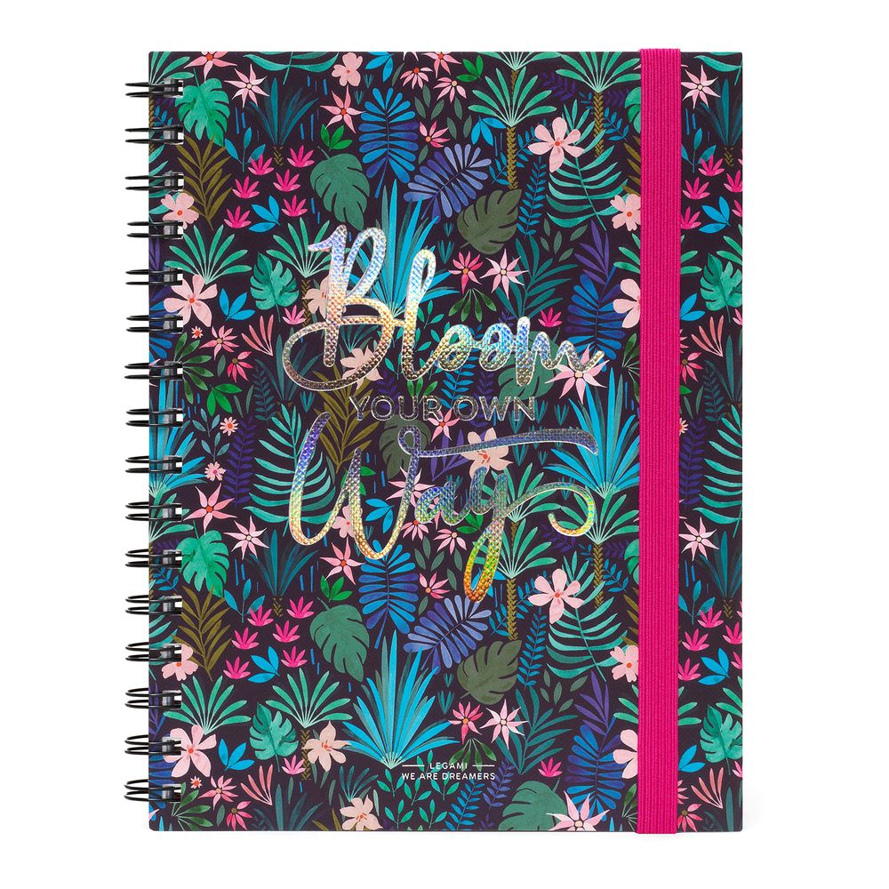 Legami Spiral Large Lined Flora Notebook