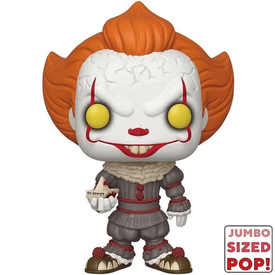 Funko Pop! Jumbo It Chapter 1 Pennywise with Boat 10-Inch Vinyl Figure