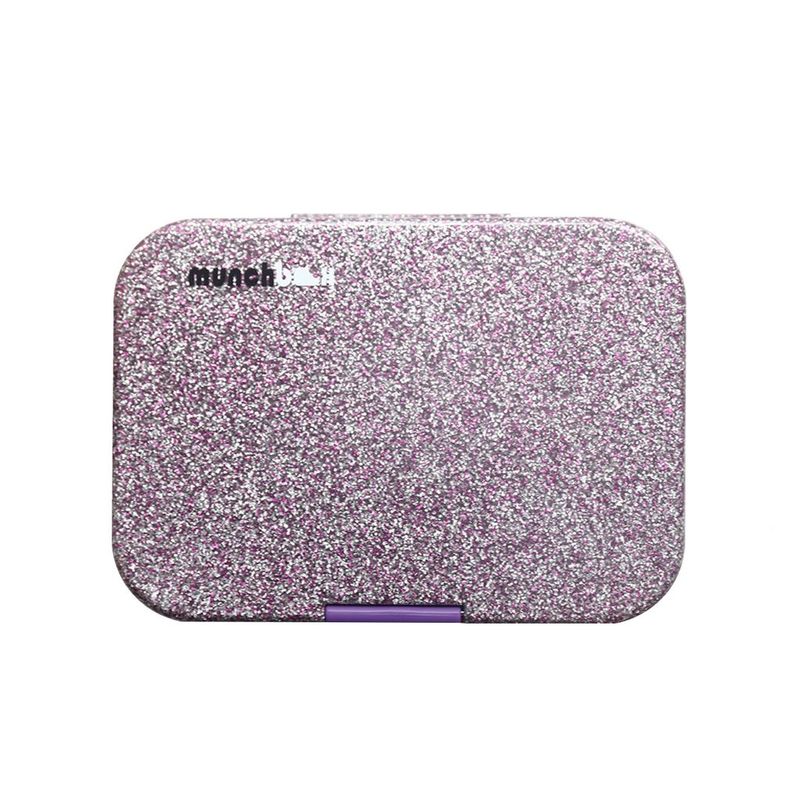 Munchbox Sparkle Purple Midi5 Artwork Tray Purple Lunchbox