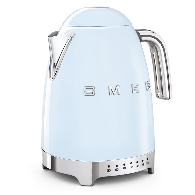 SMEG Variable Temperature Electric Kettle 1.7 Liters - Pastel Blue