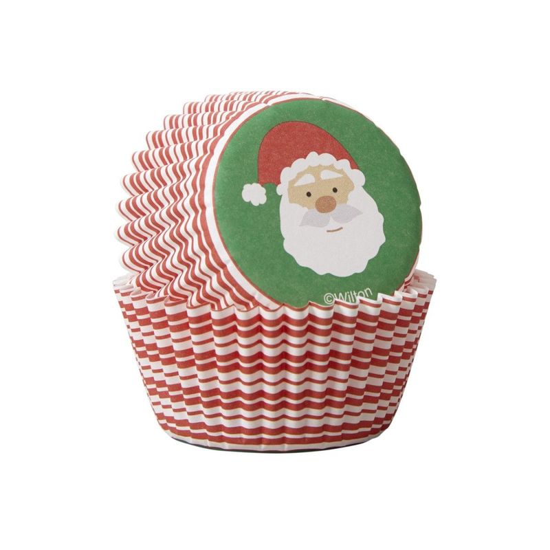 Wilton Xmas Santa Claus Mini Baking Cups (100 Pack)