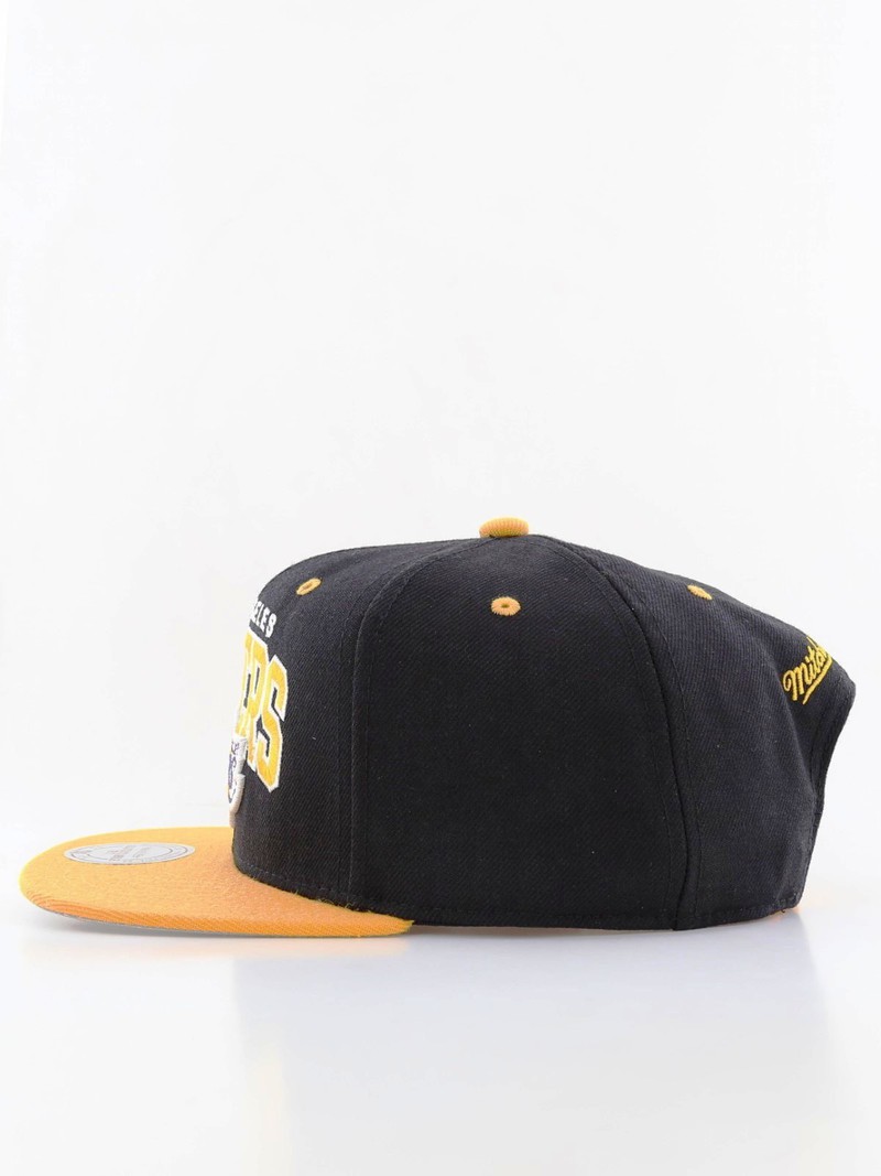 Mitchel & Ness La Lakers Team Arch Snapback Men's Cap Black/Yellow