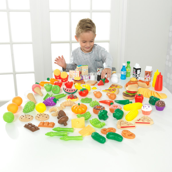 Kidkraft Deluxe Tasty Treats Pretend Play Food (115 Piece)