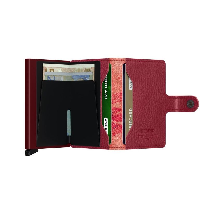 Secrid Miniwallet - Stitch Leather - Magnolia Rosso