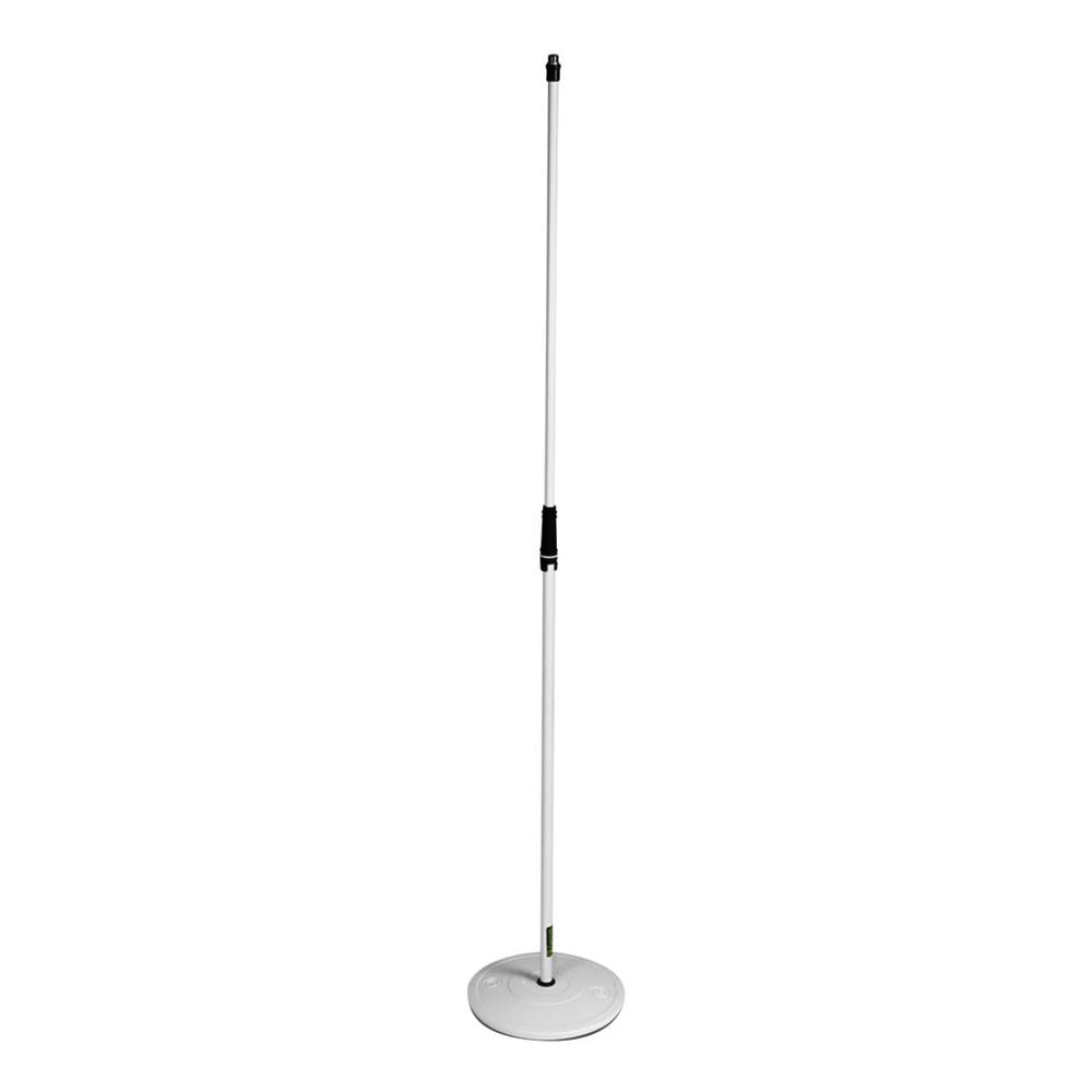 Gravity MS23W Microphone Stand With Round Base - White