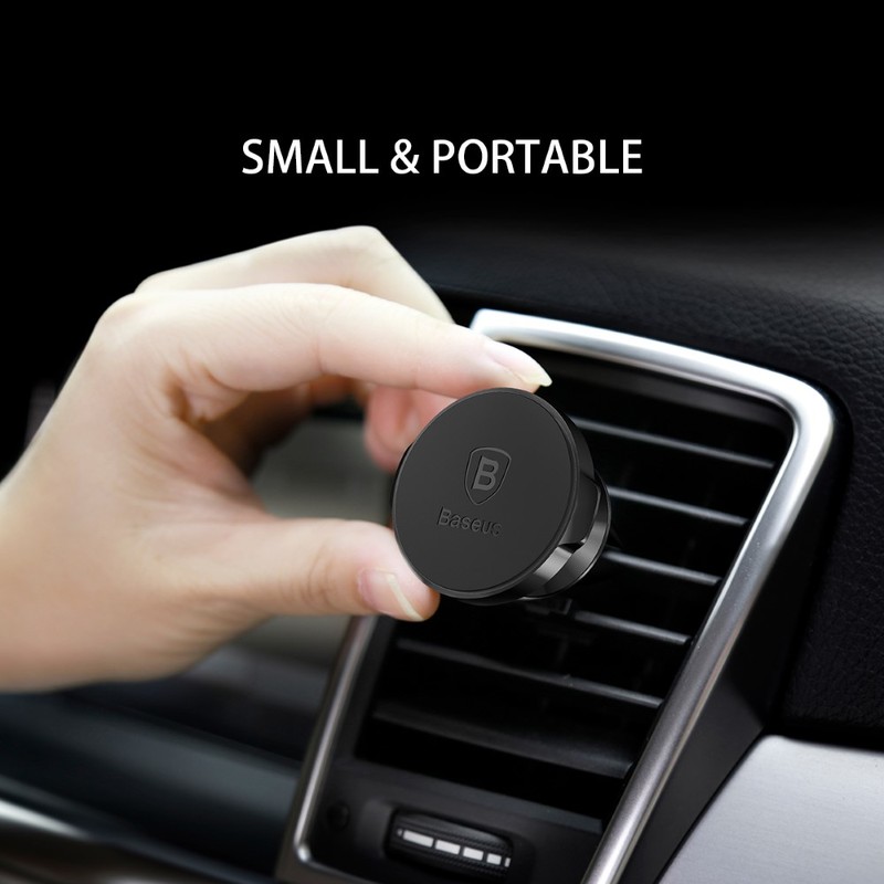 Baseus Small Ears Magnetic Car Vent Suction Bracket Black