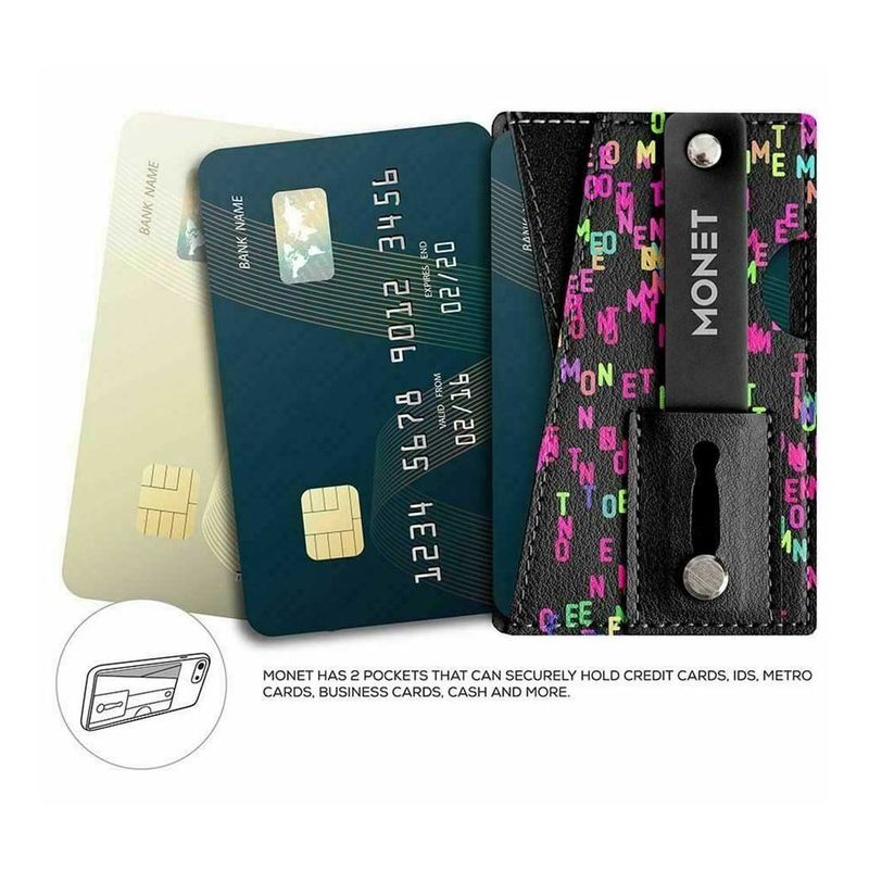 Monet Phone Wallet Colored Mix Letters