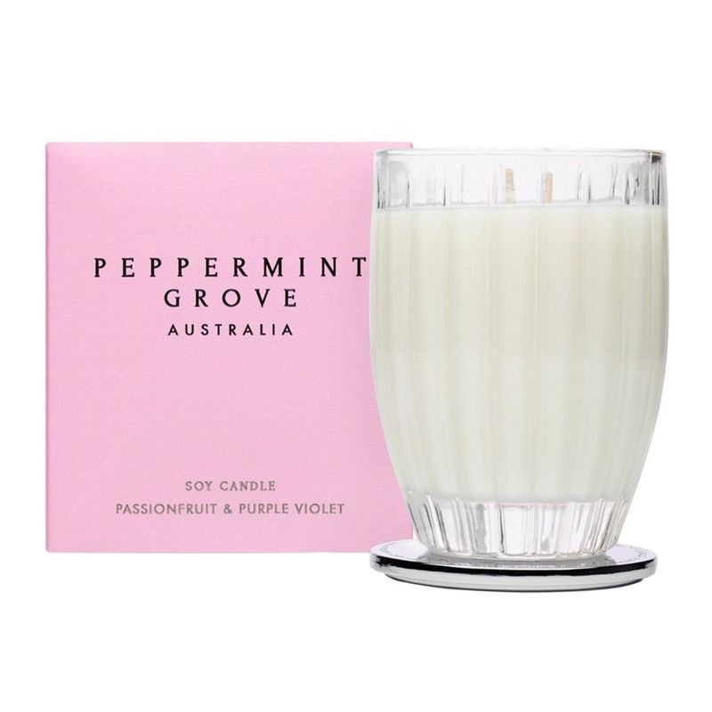 Peppermint Grove Passionfruit & Purple Violet Candle 200G