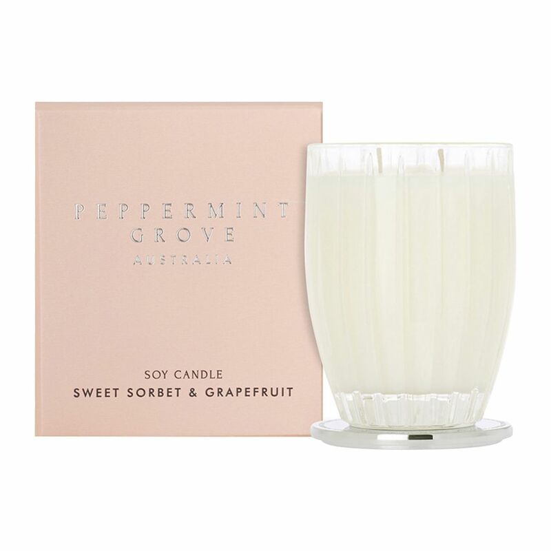 Peppermint Grove Sweet Sorbet And Grapefruit Candle 200g