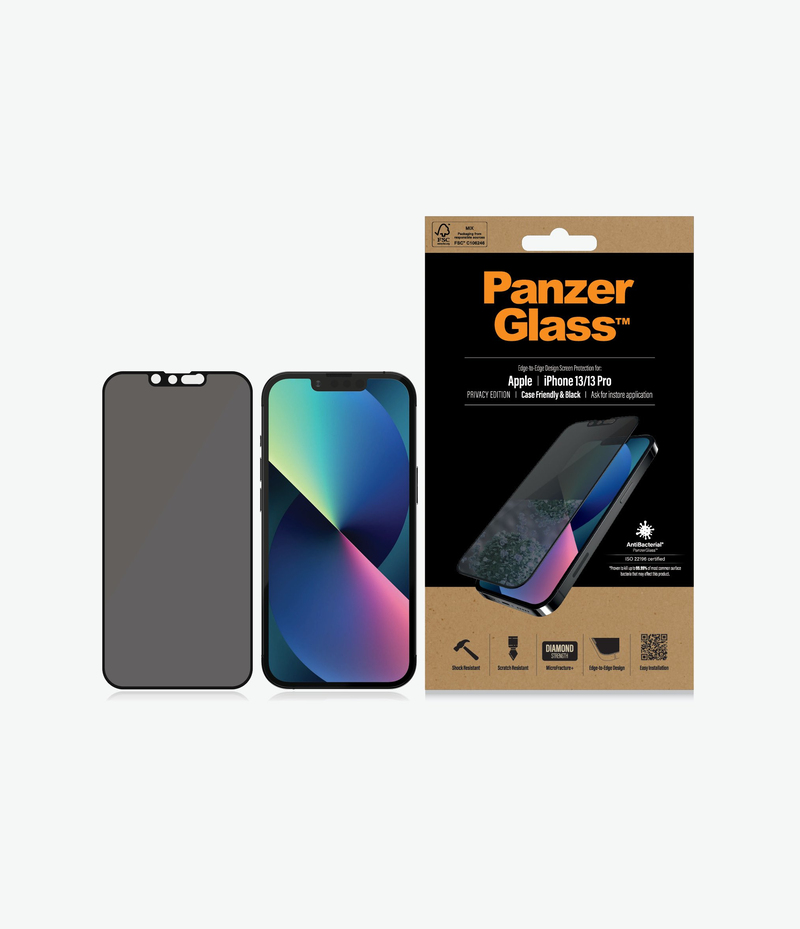 Panzer Glass iPhone 13/13 Pro Edge to Edge Privacy screen protector