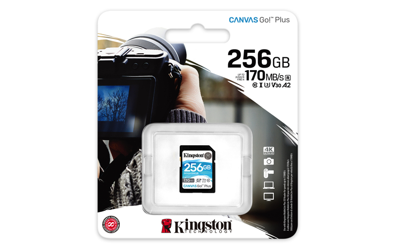 Kingston 256GB Canvas Go Plus UHS-I SDXC Memory Card