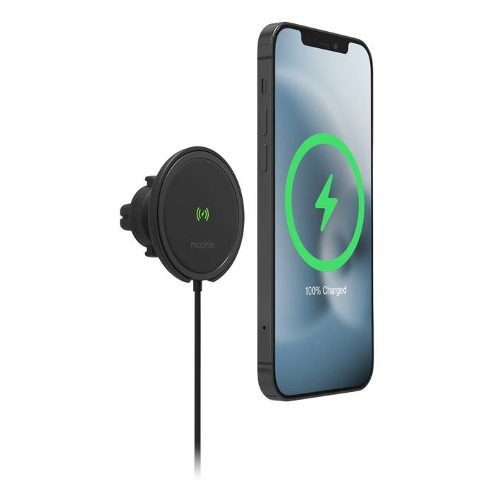 Mophie Snap+ Wireless Charging Car Vent Mount Black