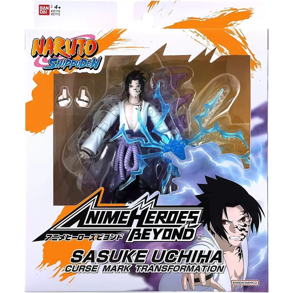 Bandai Naruto Shippuden Anime Heroes Beyond Sasuke Uchiha Curse Mark Transformation 6.5 Inch Action Figure