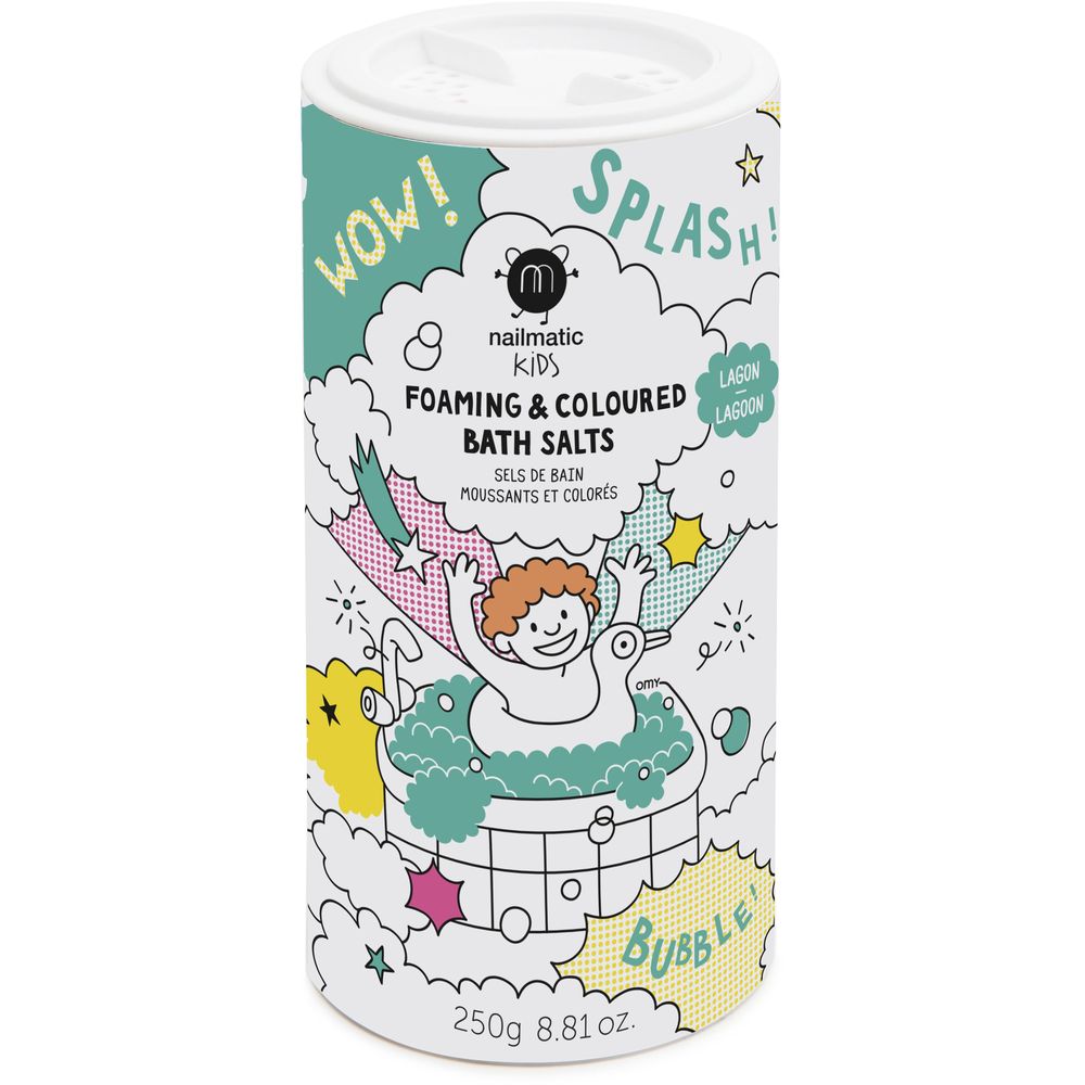 Nailmatic Kids Foaming & Colored Bath Salts - Lagoon