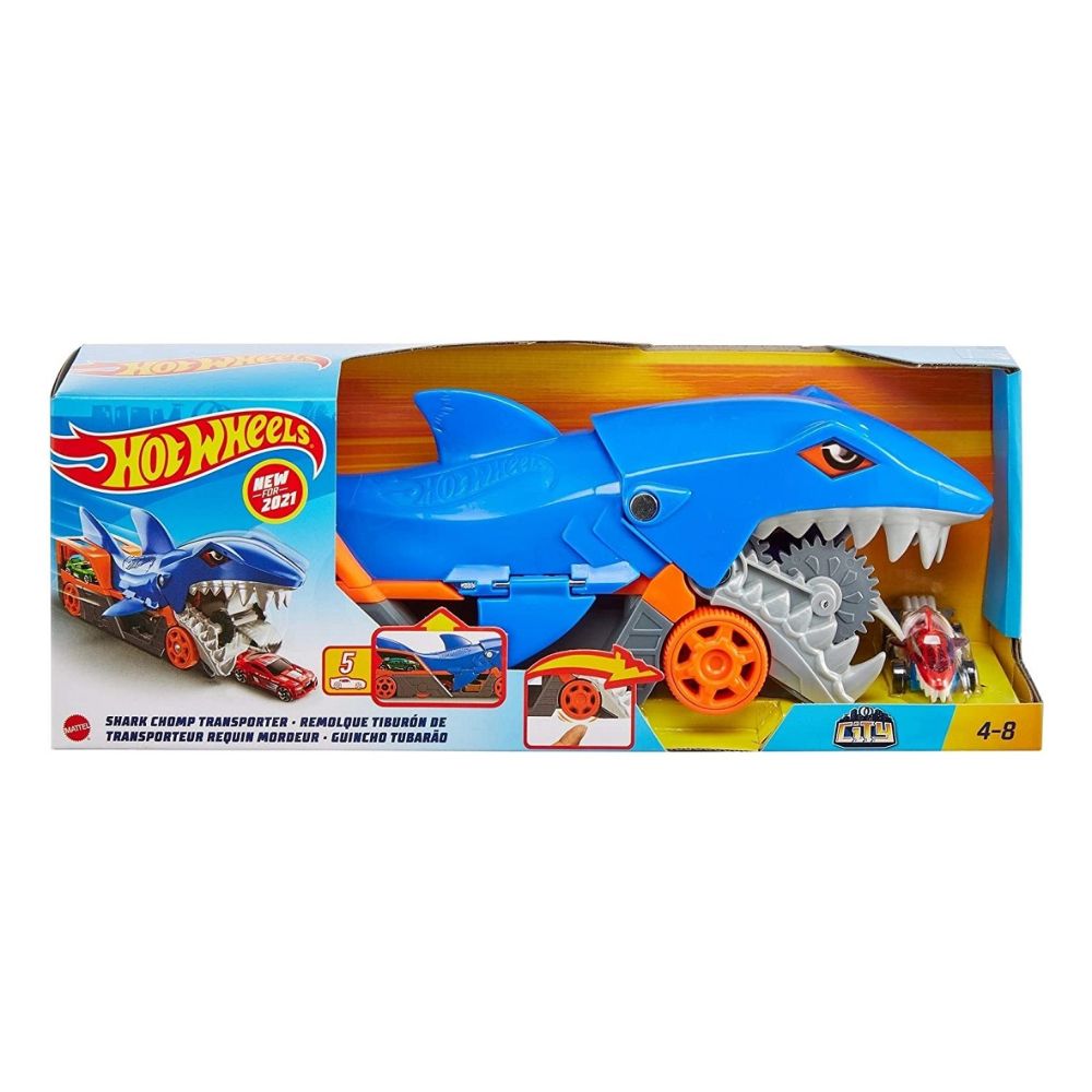 Hot Wheels City Shark Chomp Transport GVG36