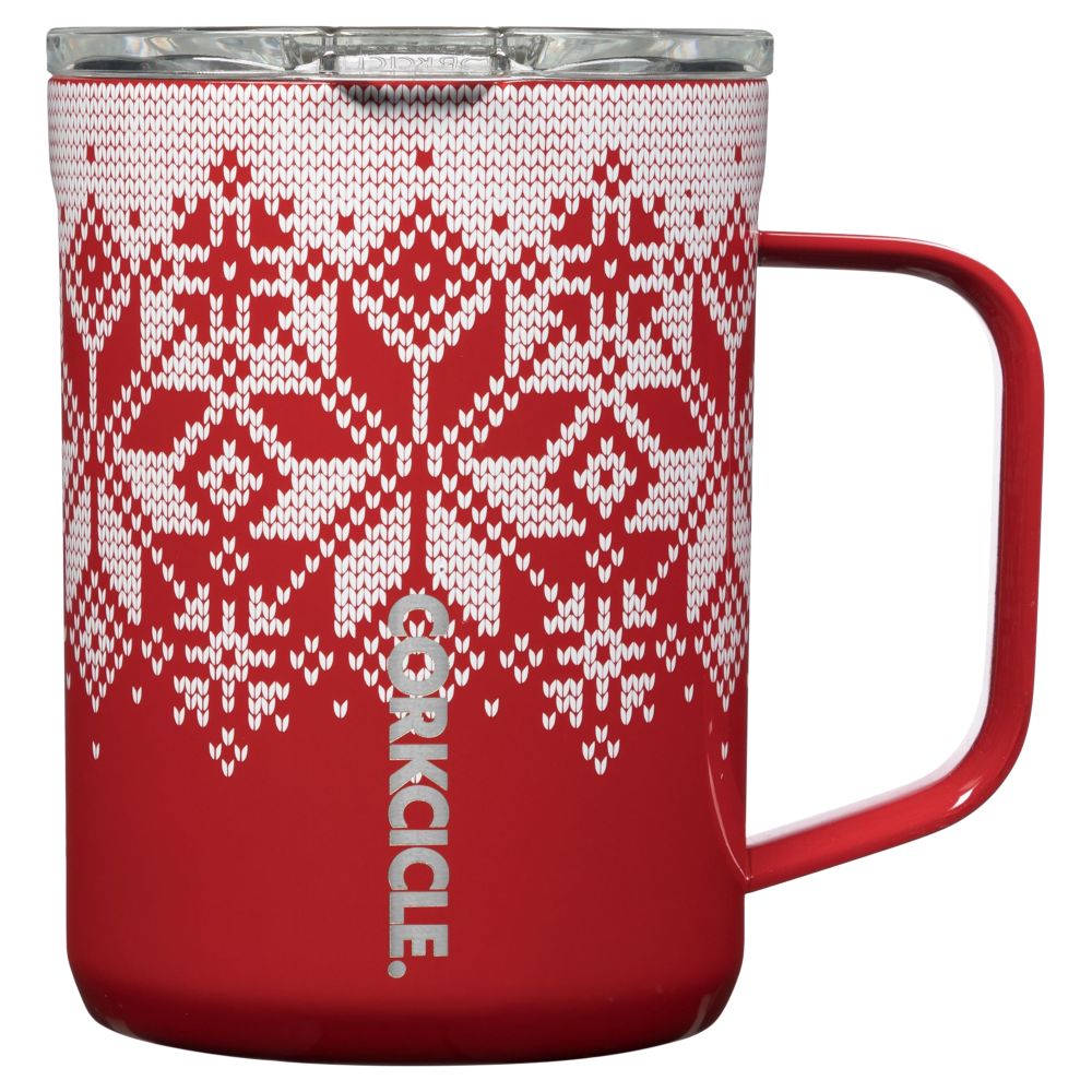 Corkcicle Canteen Mug Fairisle Red 470ml