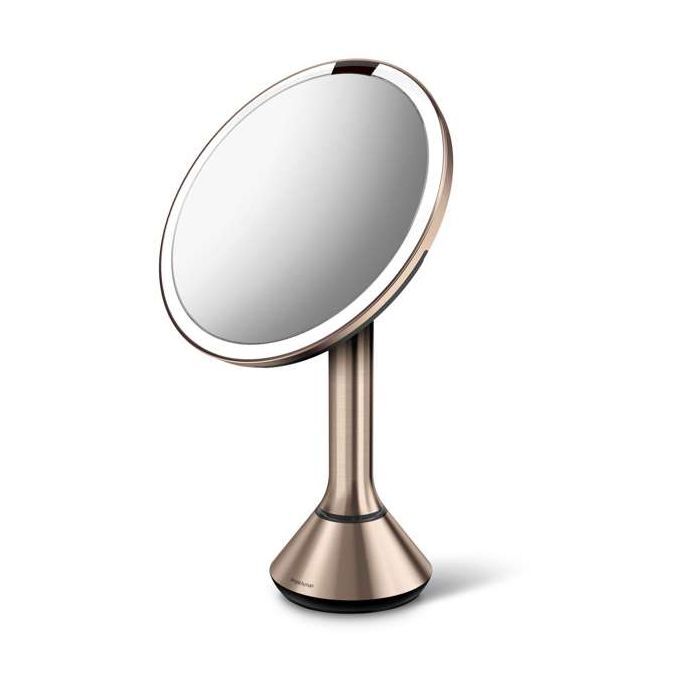 Simplehuman Round Sensor Mirror with Touch Control 20cm - Rose Gold Simplehuman Round Sensor Mirror with Touch Control 20cm - Rose Gold