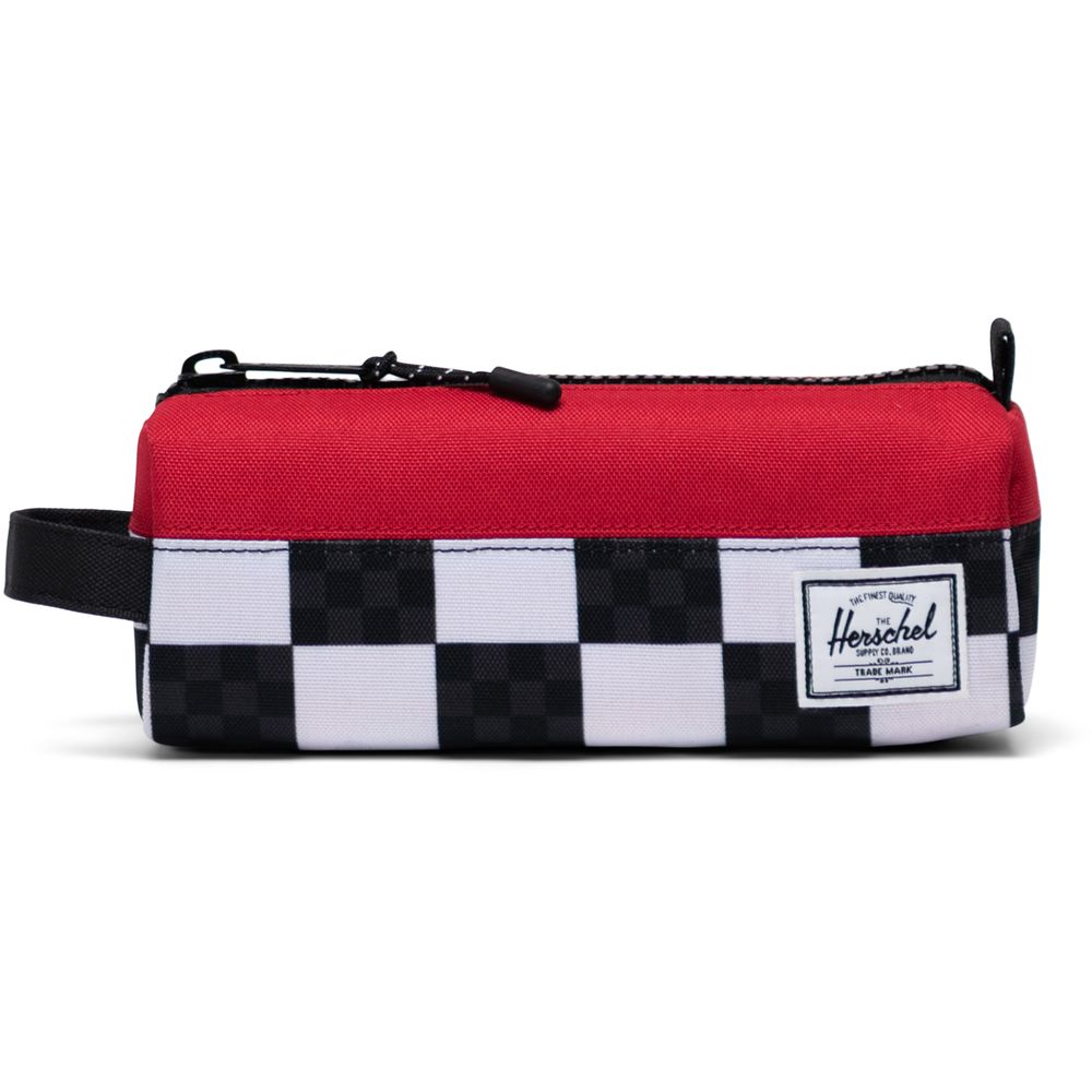 Herschel Settlement Case Pencil Case - Multi-Check/Red