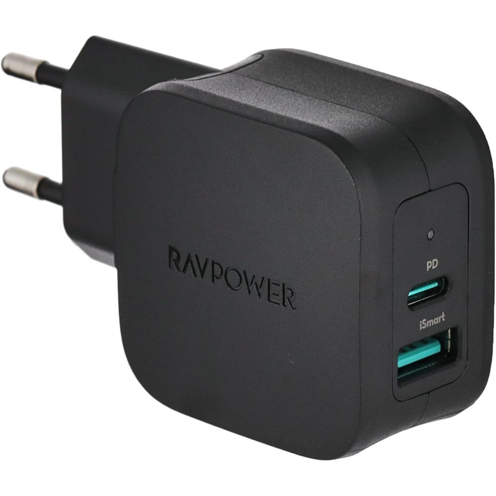 Ravpower RP-PC144 PD Pioneer 30W 2-Port Wall Charger - Black