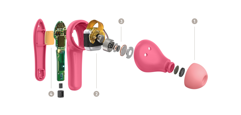 Belkin SOUNDFORM Nano True Wireless Earbuds for Kids - Pink