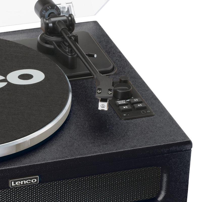 Lenco LS-430BK Turntable With Built-In Speakers Black