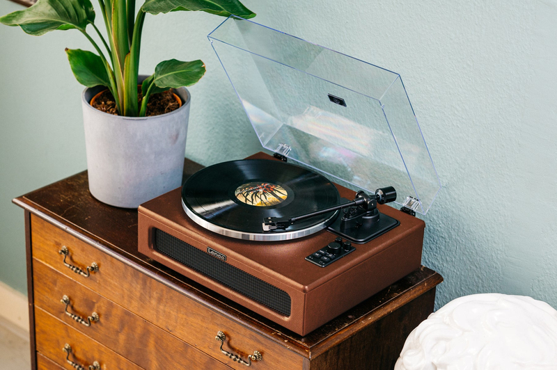 Lenco LS-430BN Turntable With Built-In Speakers Brown