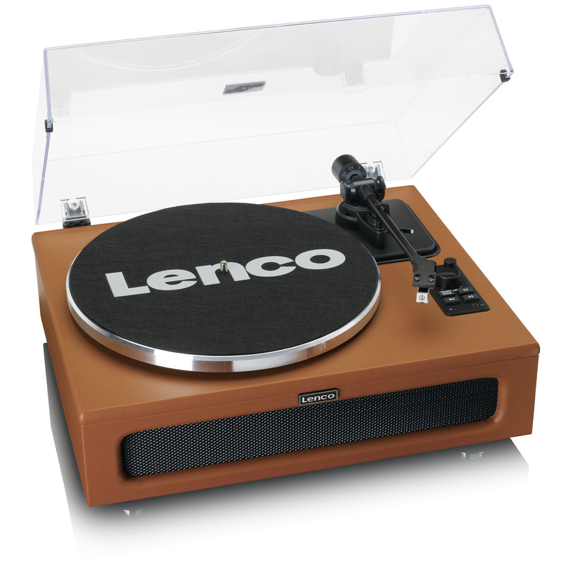 Lenco LS-430BN Turntable With Built-In Speakers Brown