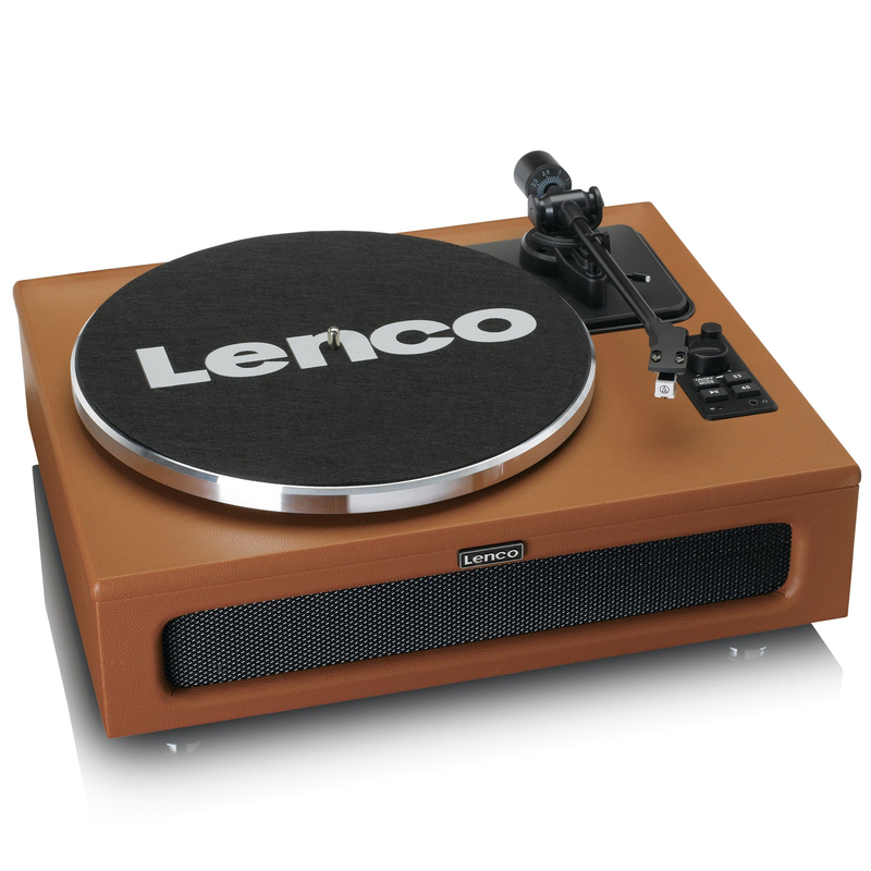 Lenco LS-430BN Turntable With Built-In Speakers Brown