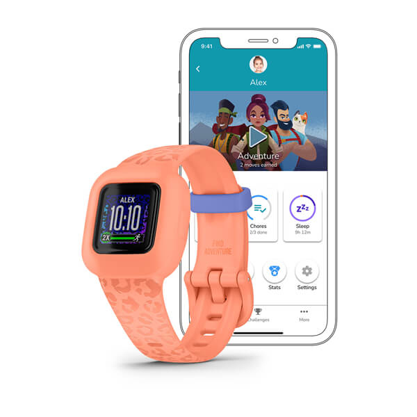 Garmin Vivofit Jr3 Kids Fitness Tracker - Peach