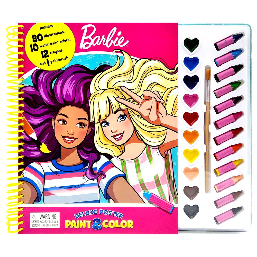 Mattel Barbie Deluxe Poster Paint & Color | Phidal