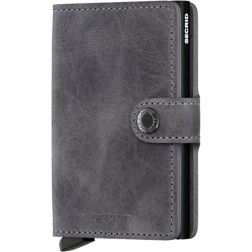 Secrid Miniwallet - Vintage Leather - Grey/Black