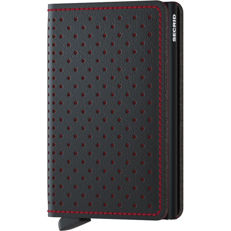 Secrid Slimwallet - Perforated - Black/Red