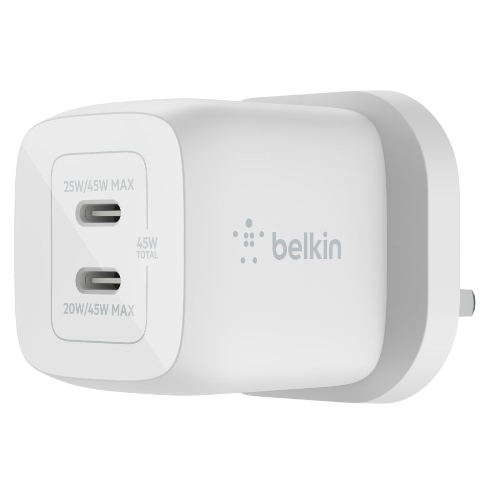 Belkin BoostCharge Pro 3-in-1 Wireless Charging Pad with MagSafe - White