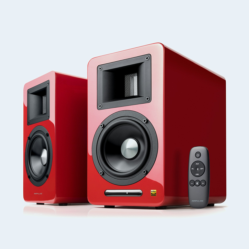 Edifier Air Pulse A100-RE Active Bookshelf Speakers System - Red