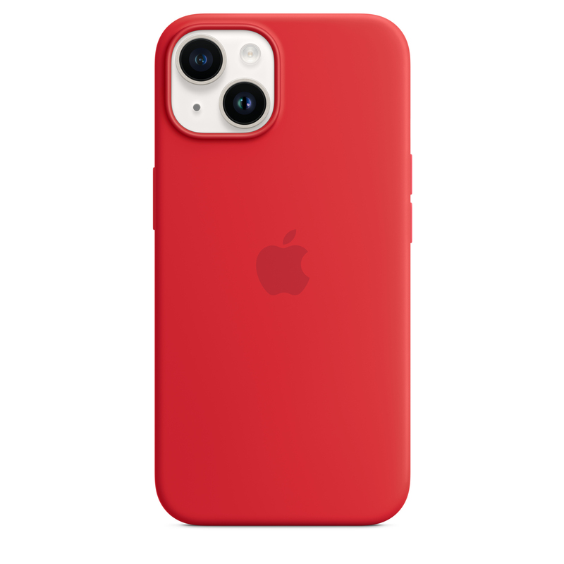 Apple Silicone Case with MagSafe for iPhone 14 - (Product)Red