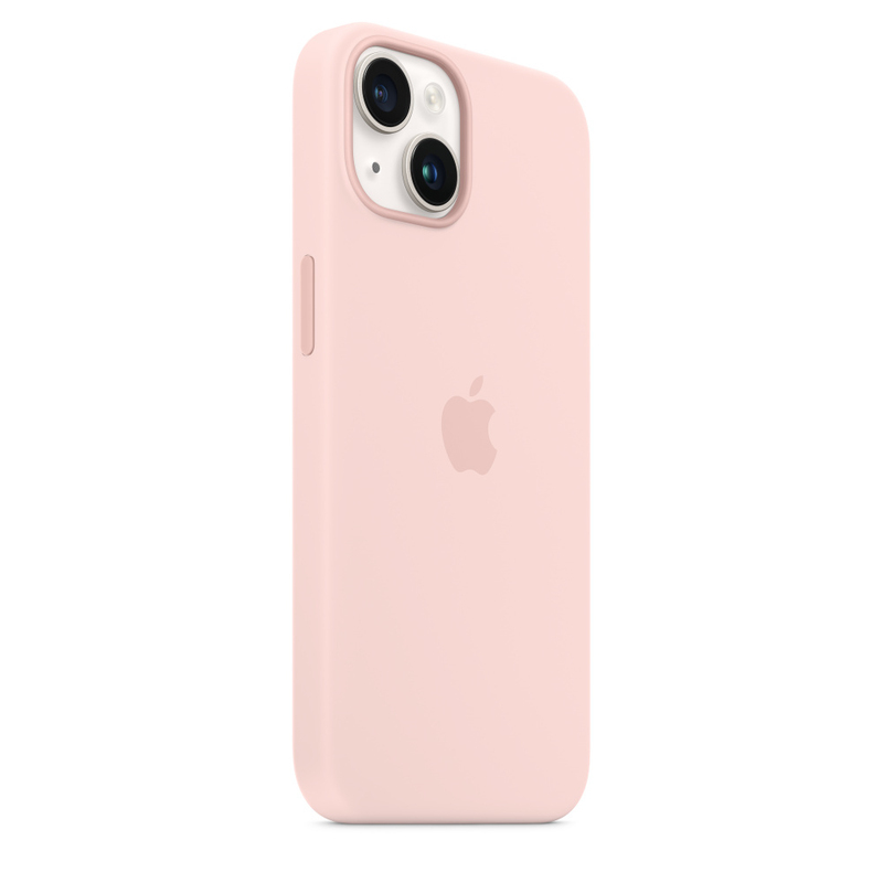 Apple Silicone Case with MagSafe for iPhone 14 - Chalk Pink