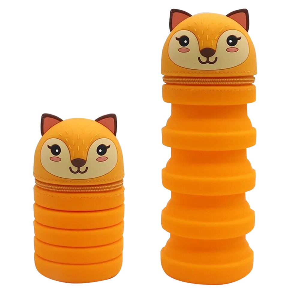 Squizz Toys Extendable Fox Pencil Case (Assorted - Includes 1)