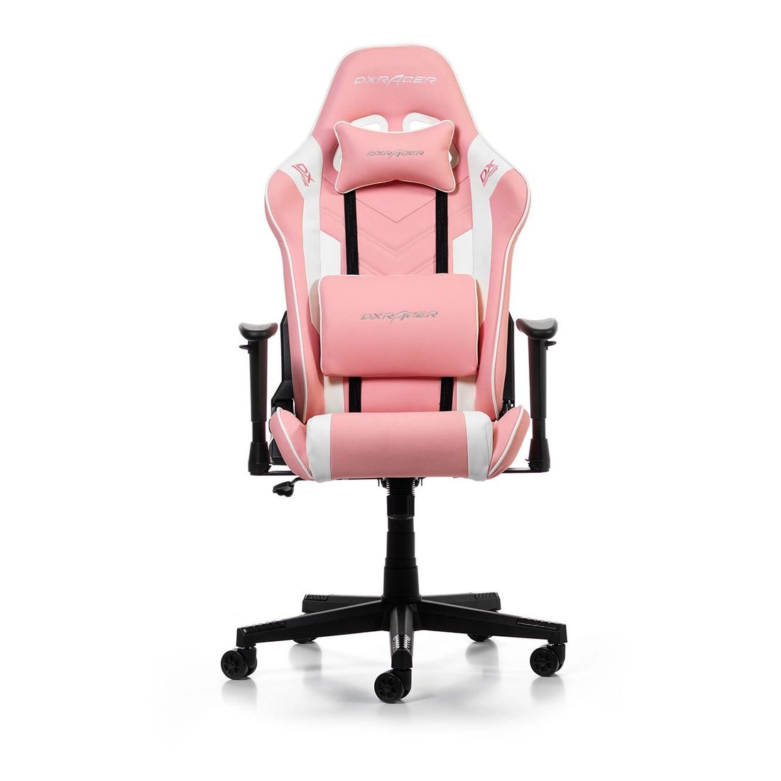 DXRacer P132 Prince Series Gaming Chair - Pink/White