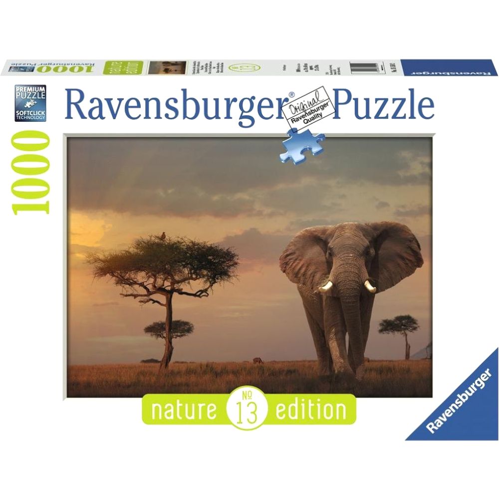 Ravensburger Elephant Of The Masai Mara Jigsaw Puzzle (1000 Pieces) (70 x 50cm)