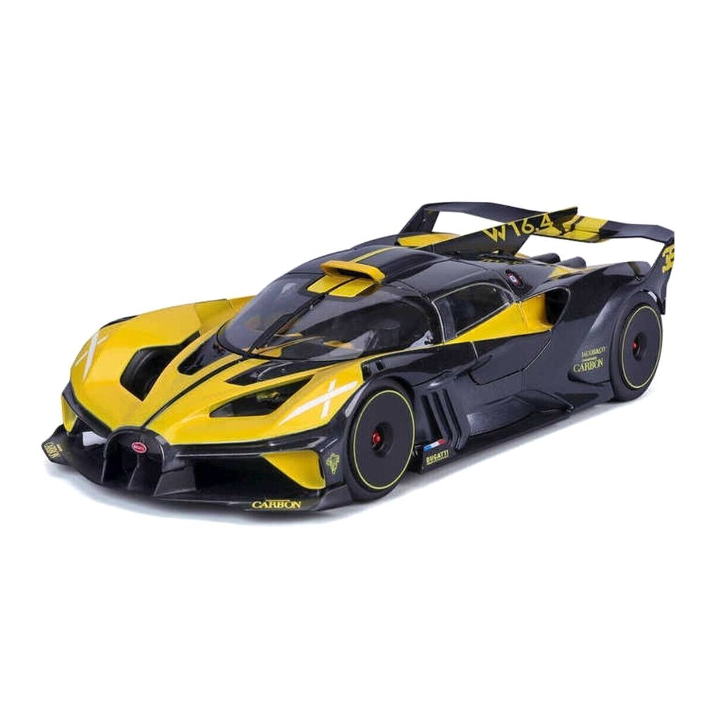 Bburago 18-11047 Bugatti Bolide 1.18 Scale Die-Cast Model Car - Yellow