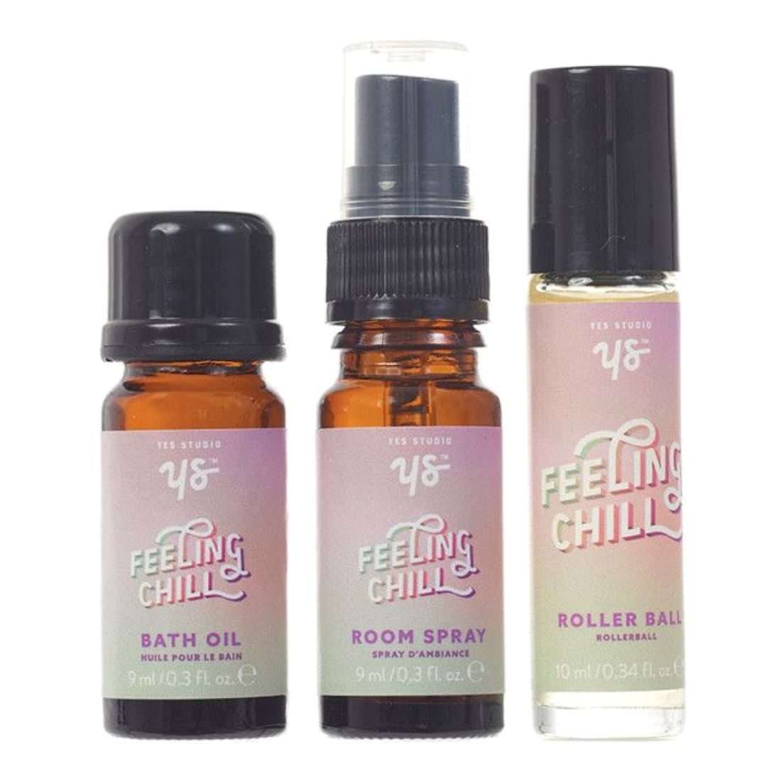 Yes Studio Feeling Chill Set - Bath Oil Room Spray & Rollerball