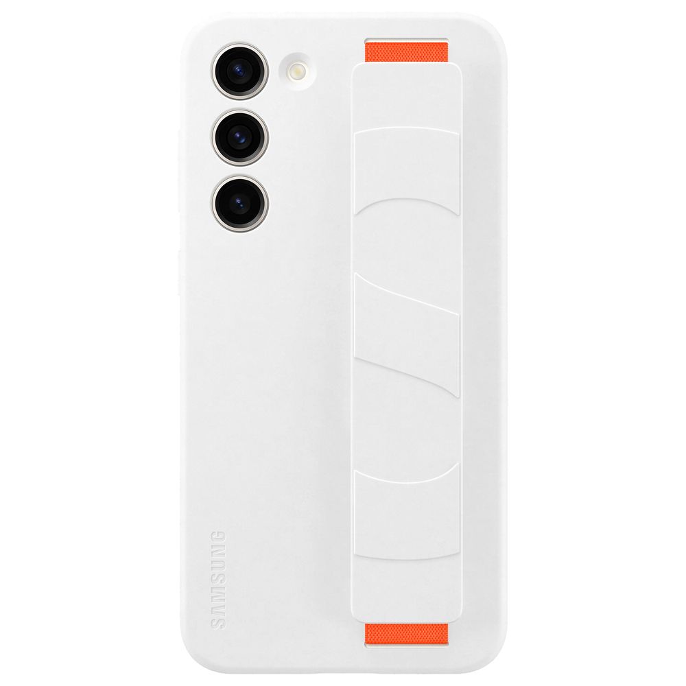 Samsung Galaxy S23+ Silicone Grip Cover - White