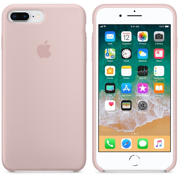 Apple Silicone Case Pink Sand for iPhone 8 Plus/7 Plus