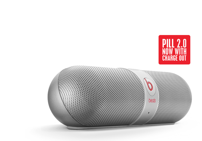 Beats Pill 2.0 Silver Speaker