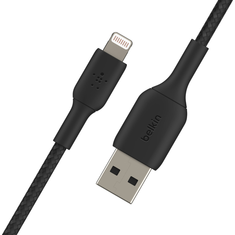 Belkin BoostCharge Braided Lightning Cable 1m Black