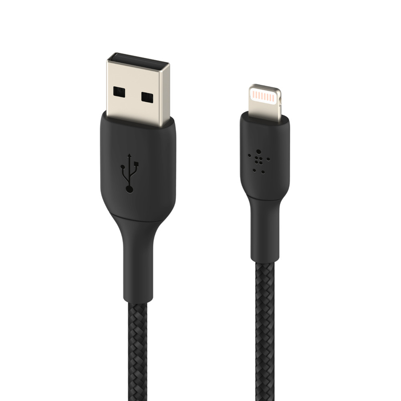 Belkin BoostCharge Braided Lightning Cable 1m Black