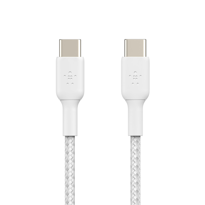 Belkin BoostCharge Braided USB-C to USB-C Cable 1m - White