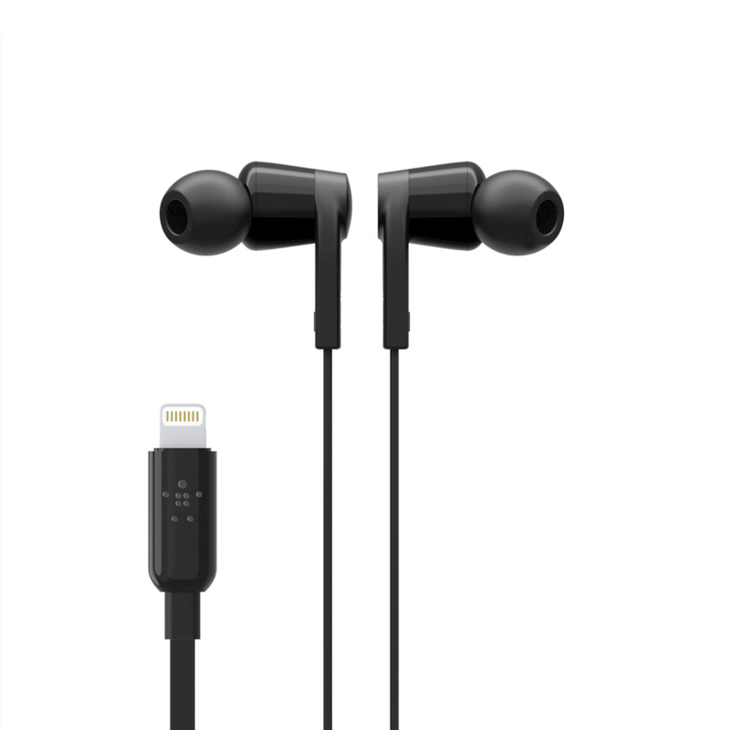 Belkin Rockstar Black In-Ear Earphones with Lightning Connector