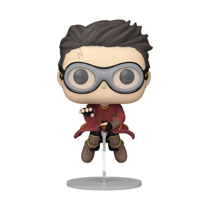 Funko Pop! Movies Harry Potter The Prisoner of Azkaban Harry With Broom Quidditch 3.75-Inch Vinyl Figure