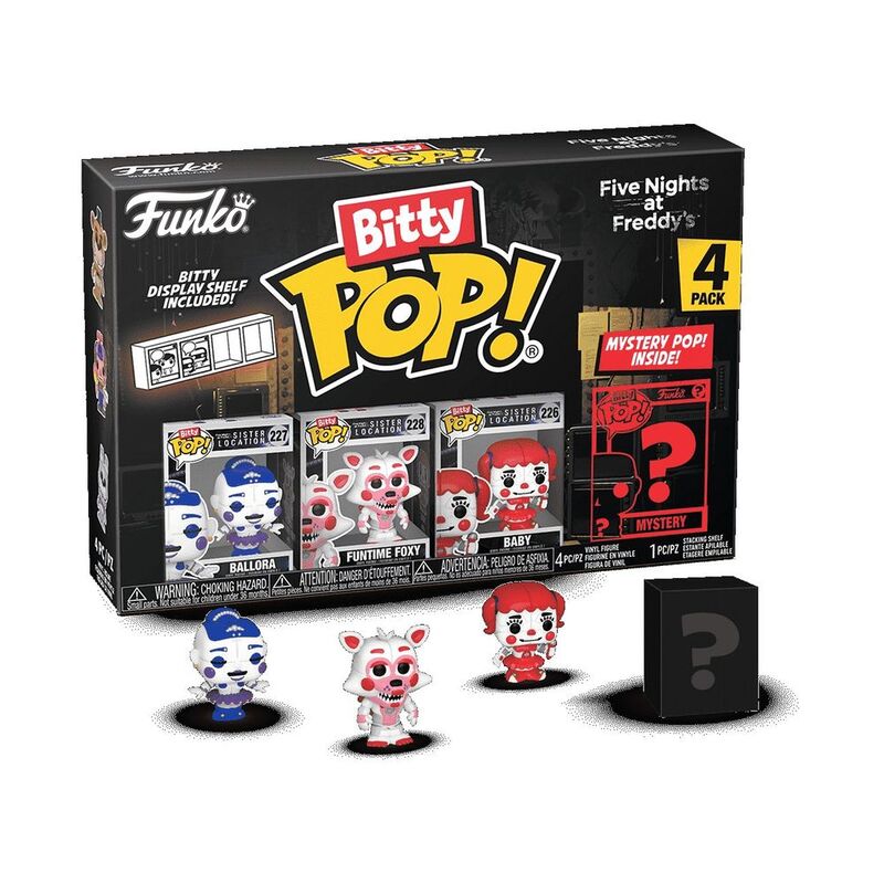 Funko Bitty Pop! Games Five Nights At Freddy's Ballora 1-Inch Vinyl Figure (Pack of 4)